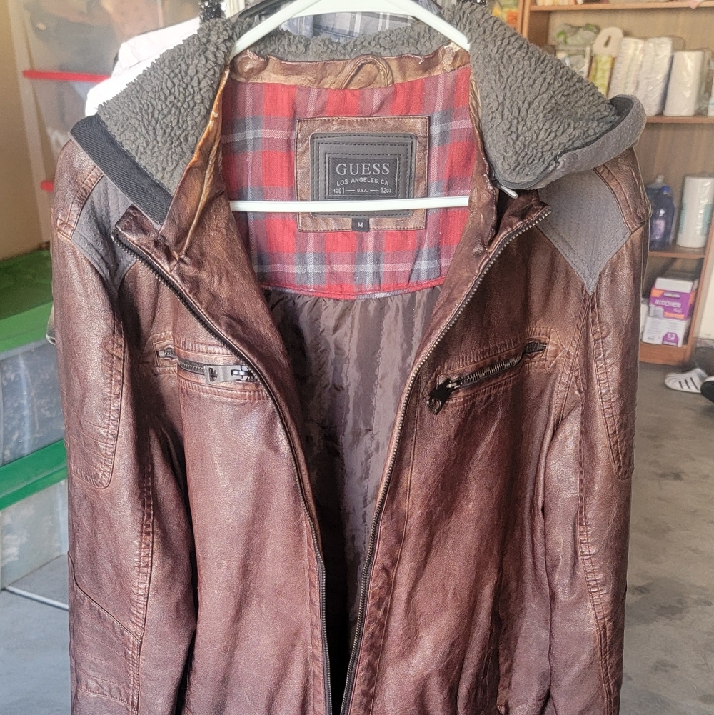 Mens GUESS brown jacket